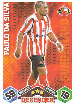 Paulo Da Silva Sunderland 2009/10 Topps Match Attax #278B